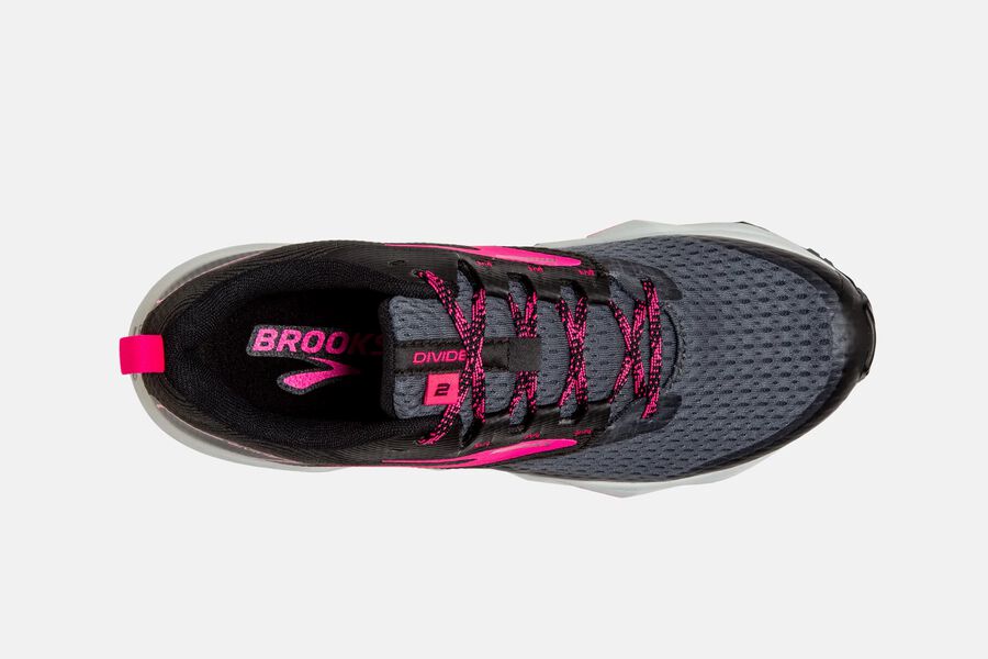 Divide 2 Trail Brooks Running Shoes NZ Womens - Black/Pink - XAIOKL-069